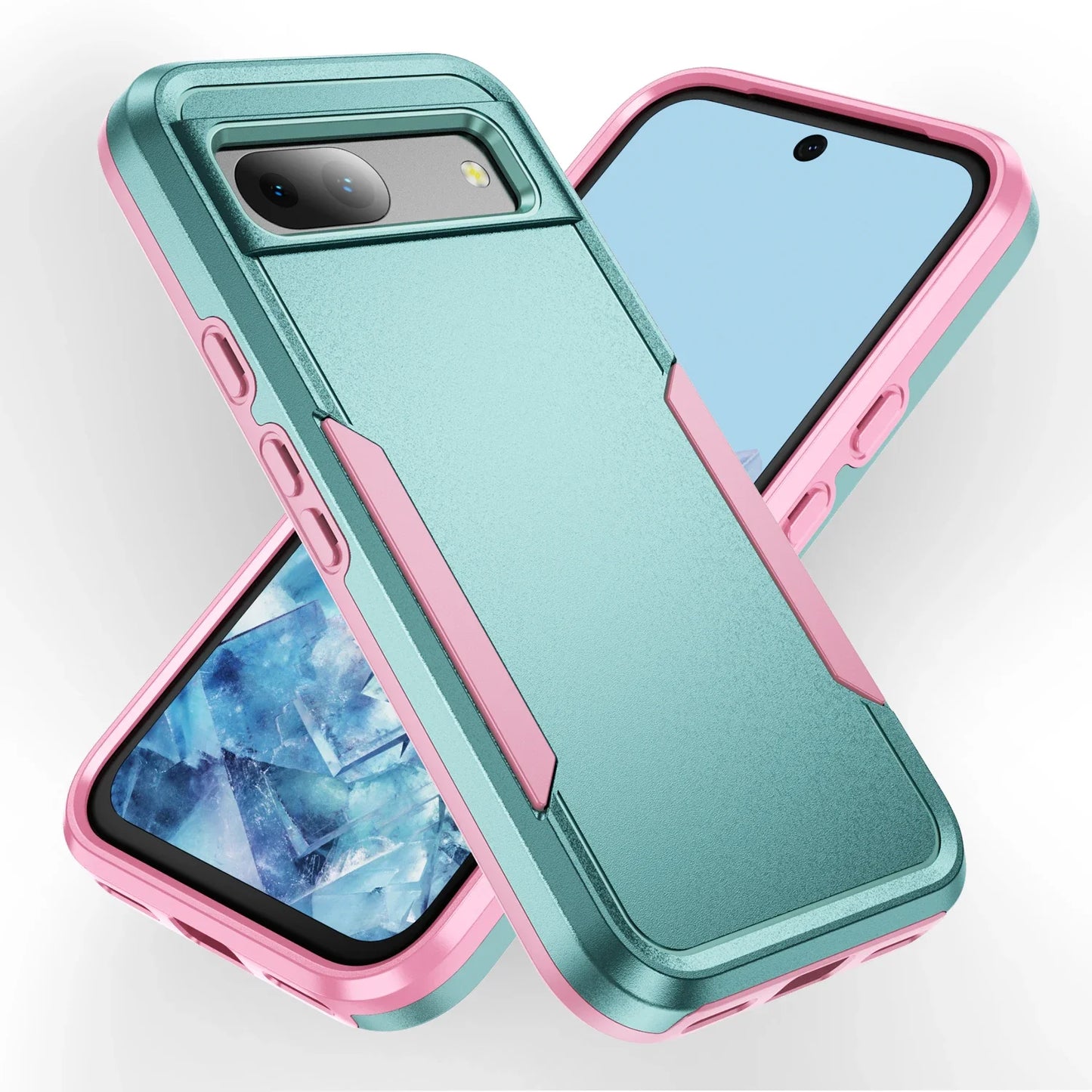 For Google Pixel 6A-9A Shockproof Armour Case TPU PC Heavy Duty Cover