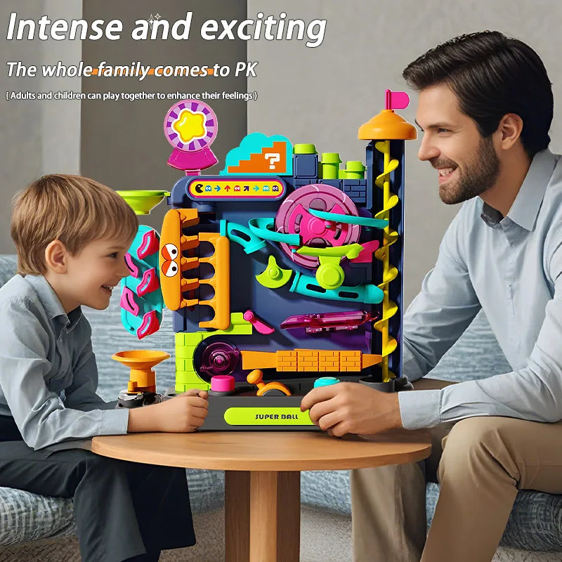 Educational Montessori Toy Multi-Layer Ball Track Game for Kids Adventure
