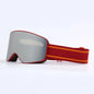 Ski Snowboard Goggles UV400 Anti-Fog Cylindrical Lens Over-Glasses Adult Skiing Eyewear