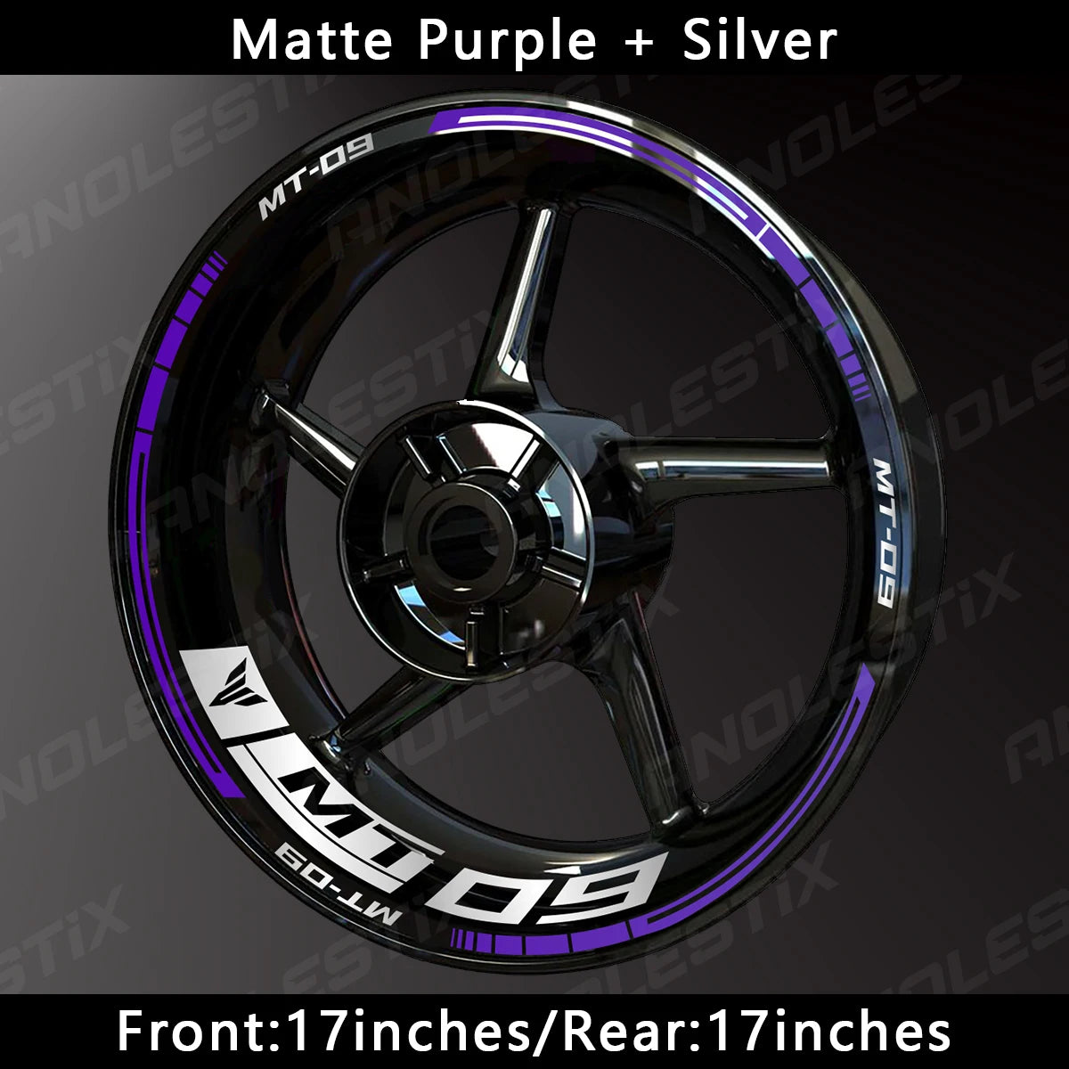 Reflective Motorcycle Wheel Sticker Hub Decal Rim Stripe Tape for YAMAHA MT-09