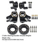 Axial SCX10 II AR44 Black Brass Weight Set Diff Cover Knuckles C-Hubs Link Mounts