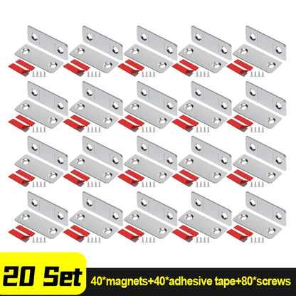 Ultra Thin Magnetic Door Catch Cabinet Latch 42mm x 18mm for Cupboard