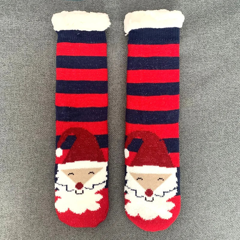 Winter Warm Fuzzy Fluffy Socks Non Slip Cozy Slipper Christmas Gift
