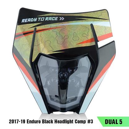 PowerZone Supermoto Headlight Fairing for KTM EXC SXF MX Enduro Dirt Bike