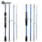 BIUTIFU Baitcasting Spinning Travel Carbon 4/5 Section Fishing Rods Casting Weight 5-20g Power Ultralight Lure Trout Mini Pole-EXPROTAS