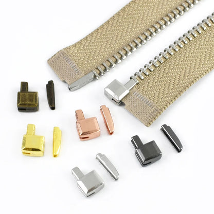 10/20/50Sets 3# 5# 8# 10# 10Sets Single Open Slider Plug Accessories Insert Box Pin Retainer for Metal Zipper Replacement Kit