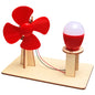 Wooden Hand Generator Science Toy for Children Physics Experiment Gadget