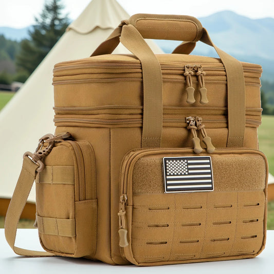 Insulated Cooler Bag 18L Tactical Lunch Box Leakproof Camping Work Men