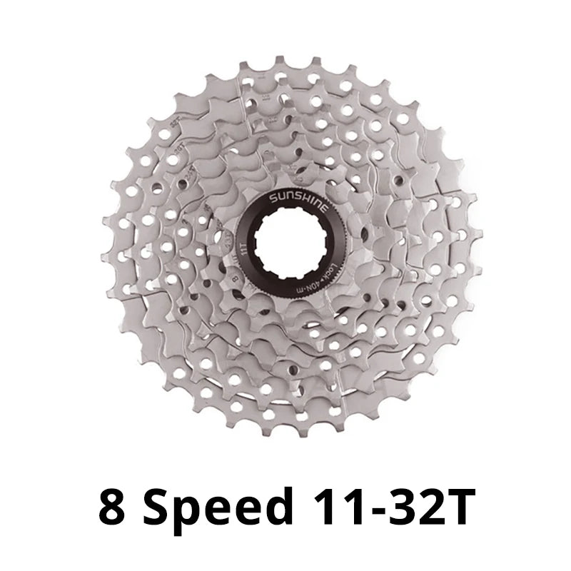 SUNSHINE 8-Speed HG Cassette 11-25T to 11-42T for HG Freehub