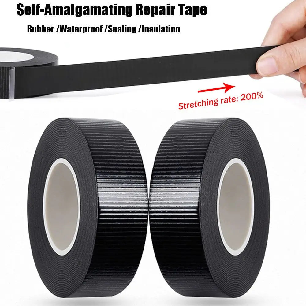 Waterproof Rubber Tape Self Amalgamating Insulating Repair Adhesive Sealing