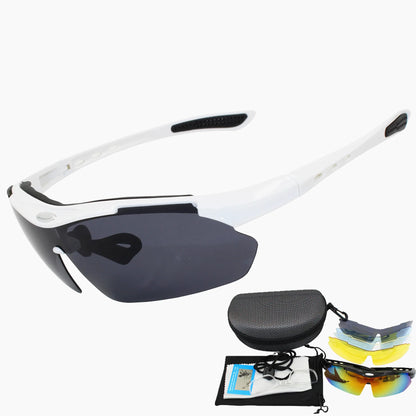 Polarised Cycling Sunglasses 5 Lens Sports Glasses MTB Road Bike Eyewear