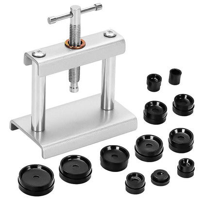 Watch Back Case Press Tool Professional Repair Closer with Dies for Watchmaker