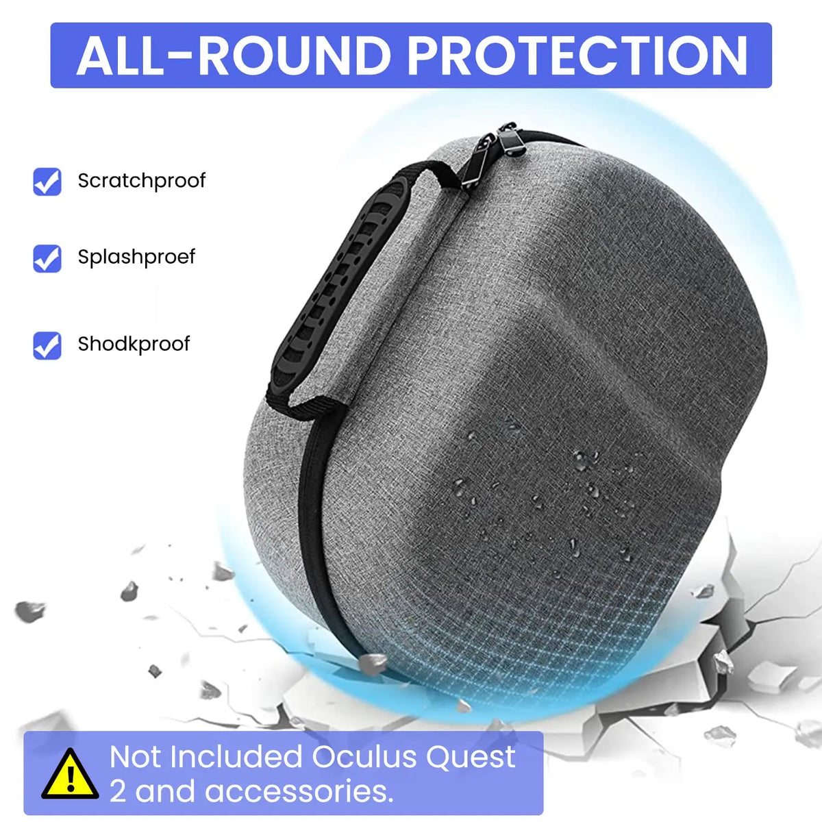Case VR Headset for Meta Quest 3/2 Travel Carrying Bag Protective Cover
