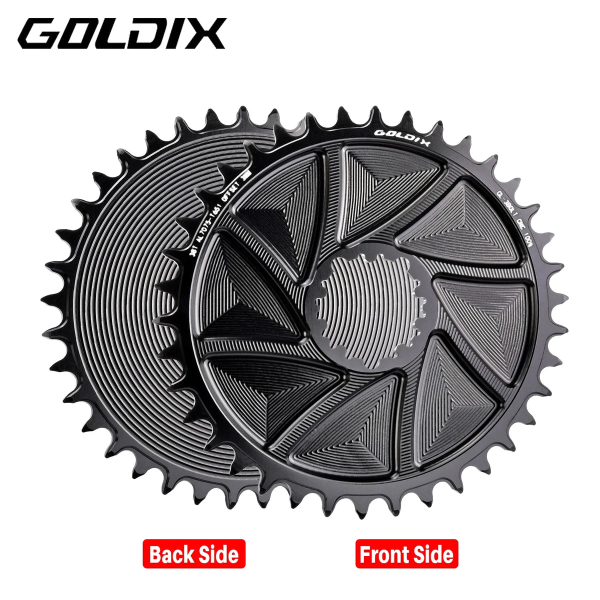 Narrow Wide Chainring 3-Bolt 3mm Offset for Goldix MTB Road Crankset