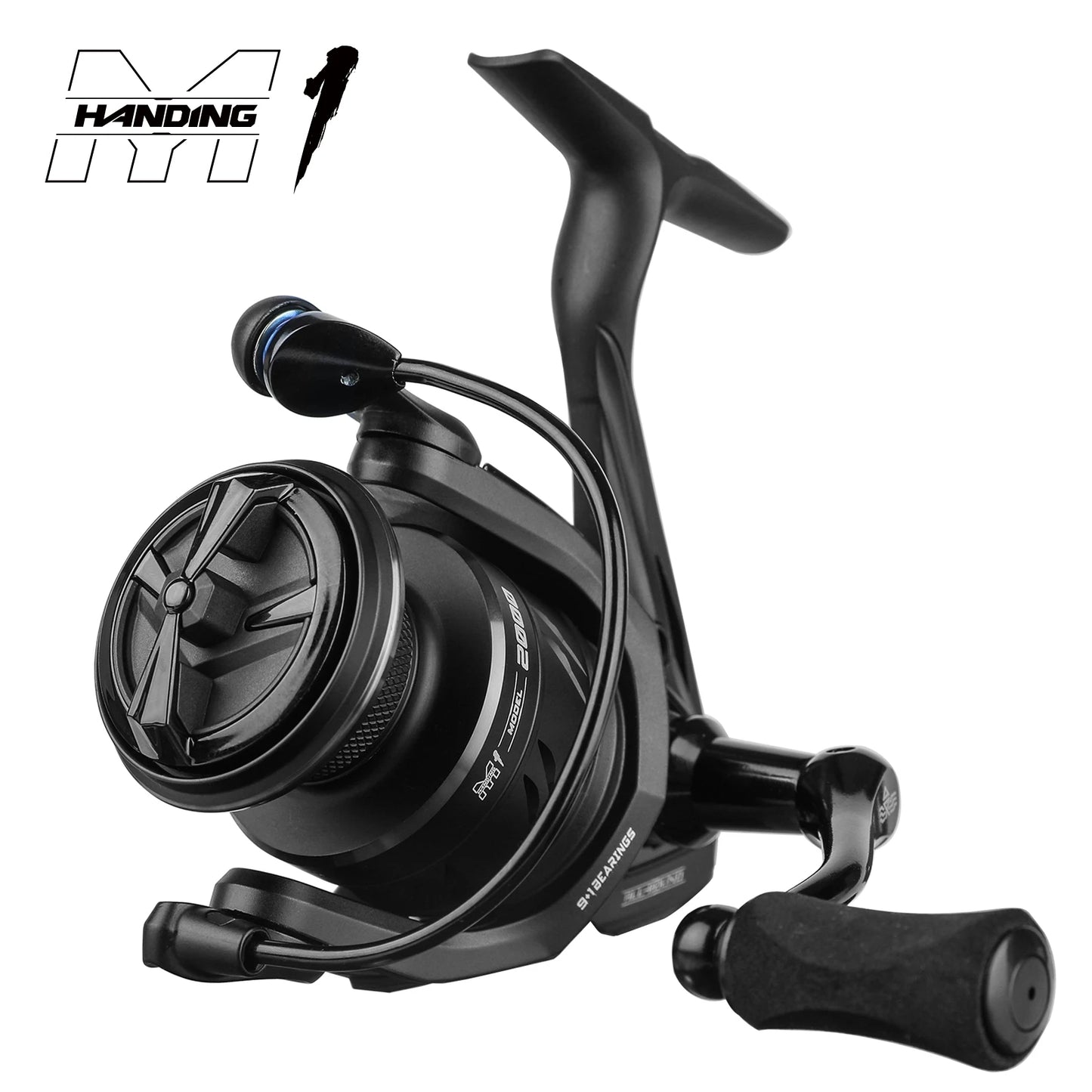 Spinning Reel 12kg Max Drag 5.2:1 Gear Ratio for Fishing Perch Bass