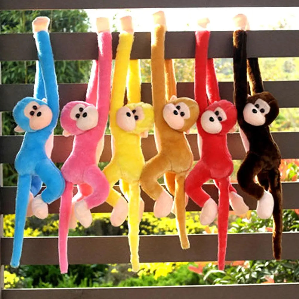 Plush Monkey Soft Toy Stuffed Animal Long Arms Hanging Decor Kids Toy