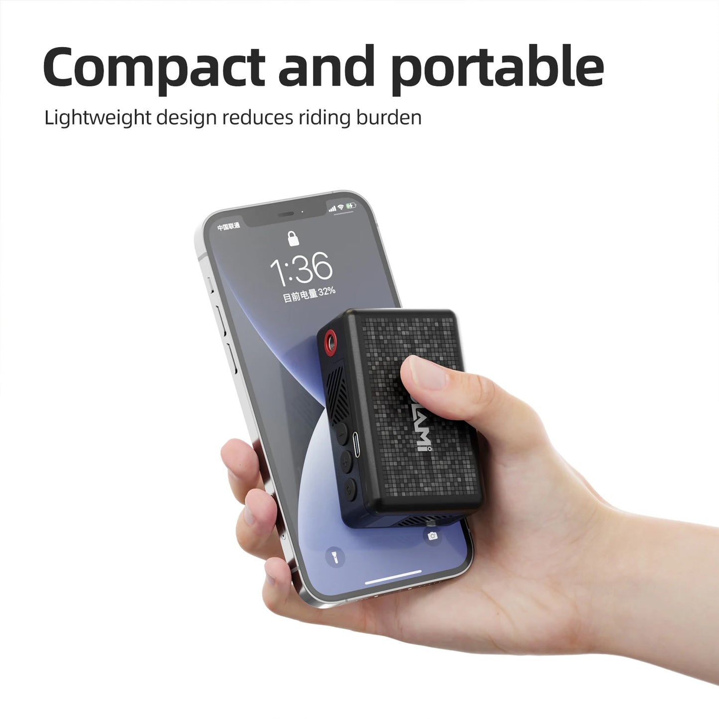 130 PSI CYCLAMI AM6 Automatic Air Pump Portable Pocket Electric Inflator Tire Pressure Display Tire Inflator MTB Road Bike FV AV