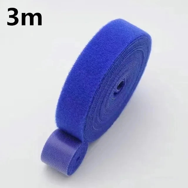 1/5M Cable Organizer Wire Management Winder Tape Cord Ties For iPhone Samsung