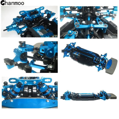 RC Car Upgrade Parts for Tamiya TT02 Metal Front Rear Steering Swing Arms