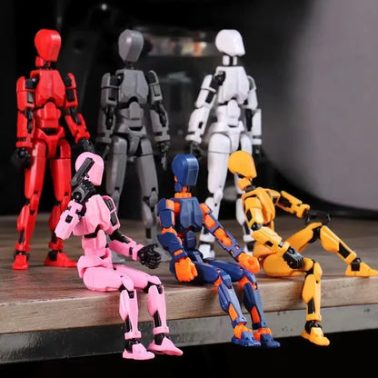 Multi-Jointed 3D Printed Shapeshift Robot Mannequin Lucky 5 Action Figure