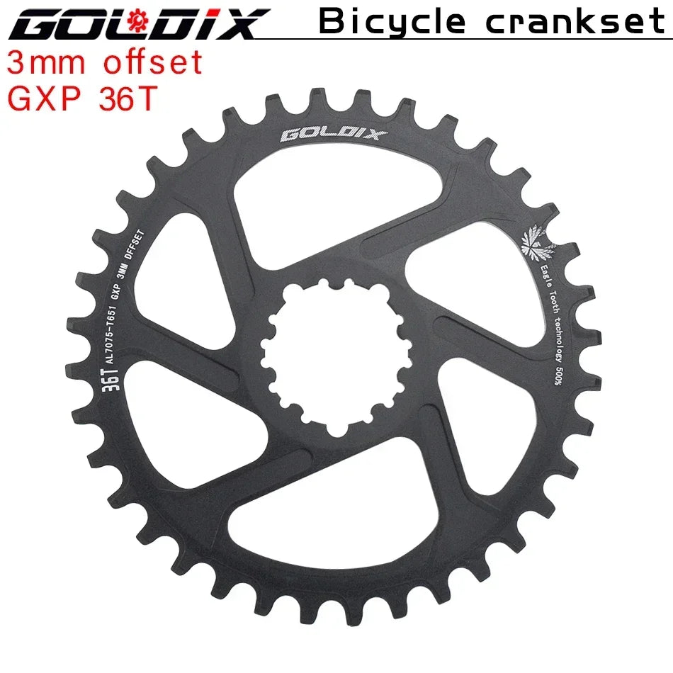 Direct Mount Goldix Chainring 6mm Offset for MTB Road Bike Crankset