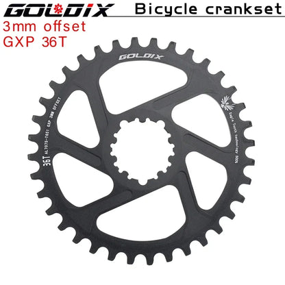 Direct Mount Goldix Chainring 6mm Offset for MTB Road Bike Crankset