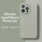 Ultra-Thin Liquid Silicone Case for iPhone 13-16 Pro Max Plus Soft Cover