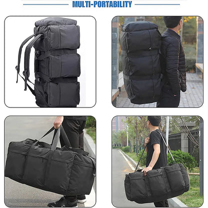 100L Shoulder Bag Backpack Travel Rucksack Duffle for Men Outdoor Hiking