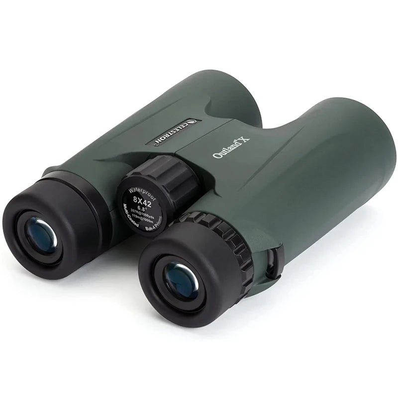 Celestron Outland X 8x42 10X42 Green Binoculars Waterproof & Fogproof Binoculars for Adults Multi-Coated Optics and BaK-4 Prisms-EXPROTAS