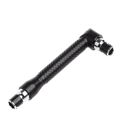 Hexagon Screwdriver Bit 1/4" Double-End Handle Black 6.35mm Wrench Tool