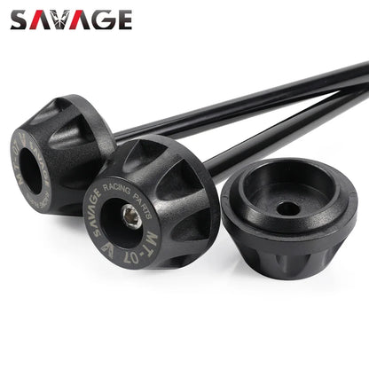 For  Front Rear Axle Crash Sliders for Yamaha MT-07 FZ-07 XSR700 2014-2024