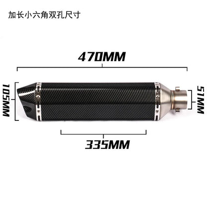 51mm Escape Moto Tube Motorcycle Exhaust Muffler with Db Killer-EXPROTAS
