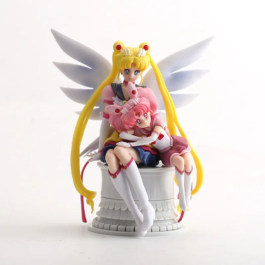 Sailor Moon with Sailor Chibi Moon Figure 16cm Collectible Model