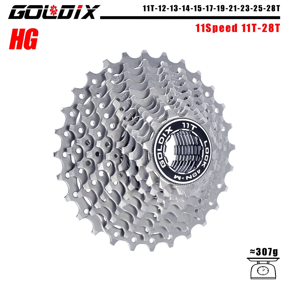 GOLDIX 8–12 Speed Cassette 11-25T 11-28T 11-32T 11-34T 11-36T Compatible Shimano SRAM - EXPROTAS