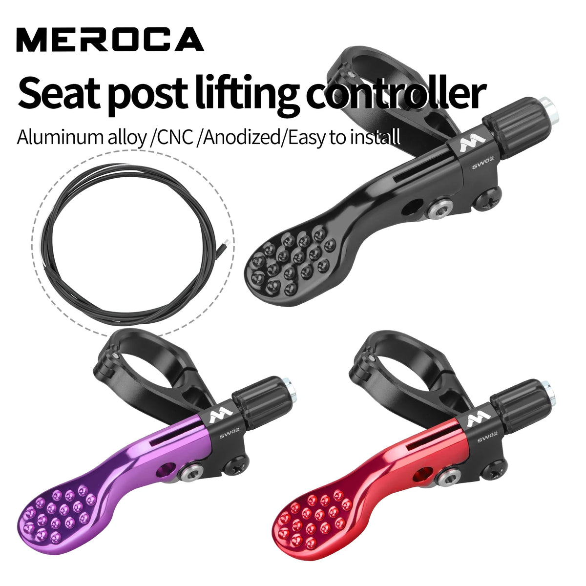 Lift Seatpost Controller Aluminum Bike 22.2mm Handlebar Switch