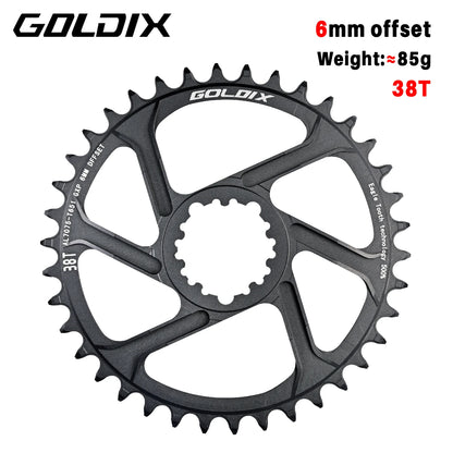 0/3/6mm Offset Goldix Chainring Narrow Wide Direct Mount for SRAM MTB