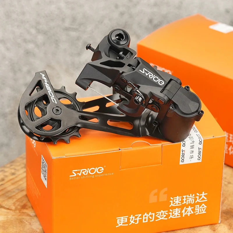 S-RIDE M420C Rear Derailleur 8-11 Speed MTB Single Crankset Guide Wheel