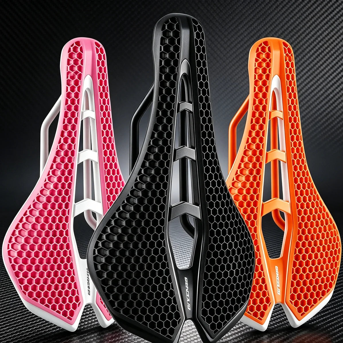 Bike Saddle Ultralight Carbon 3D Printed Cushion for MTB Road Bicycle Seat