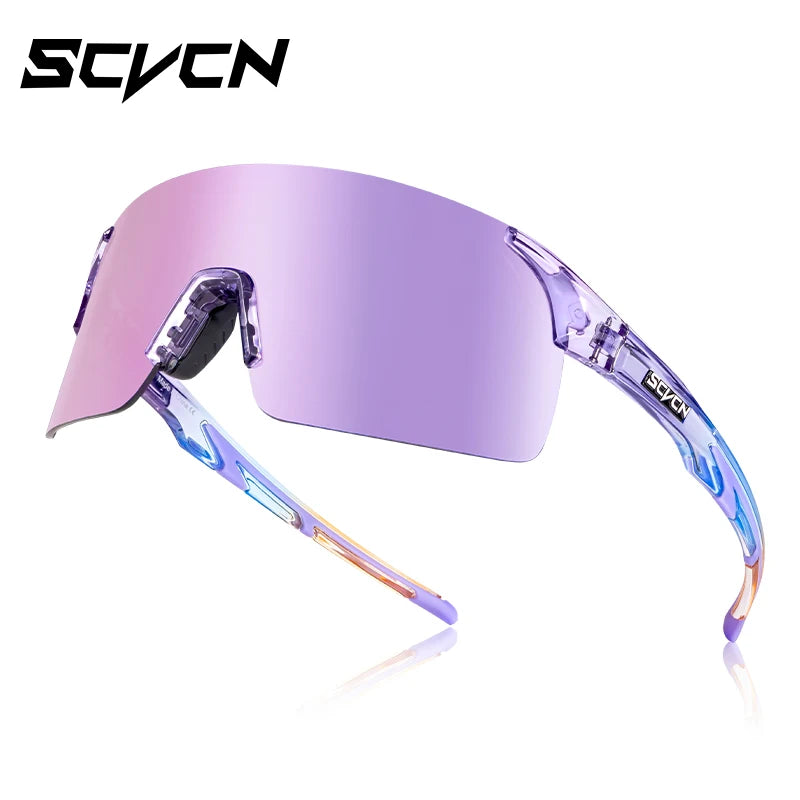 SCVCN Photochromic Cycling Sunglasses MTB Bike Glasses for Men & Women