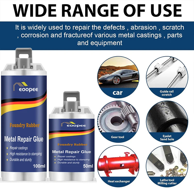 Metal Repair Epoxy Glue Heavy Duty Heat Resistant Adhesive 15g