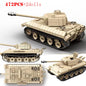 WW2 German Panther Panzer III Tiger I Tank Building Blocks Military Brick Set
