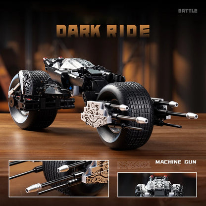 Bat Motorcycle MOC Building Blocks Dark Knight Vehicle Model Bricks Toy Gift