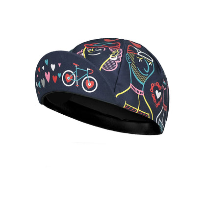 Classic Retro Red Cycling Caps Breathable Summer Hat for Men and Women