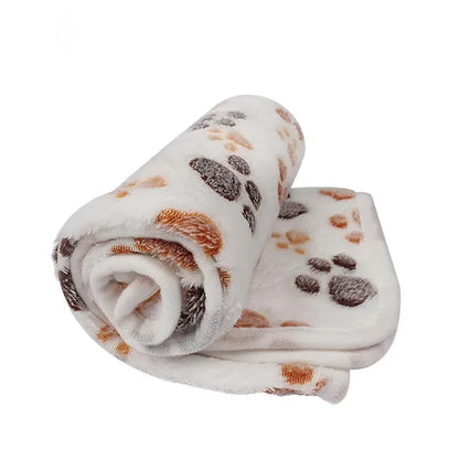 Soft Fluffy Pet Mat Blanket for Cat Dog - Cute Cartoon Pattern Warm Comfort