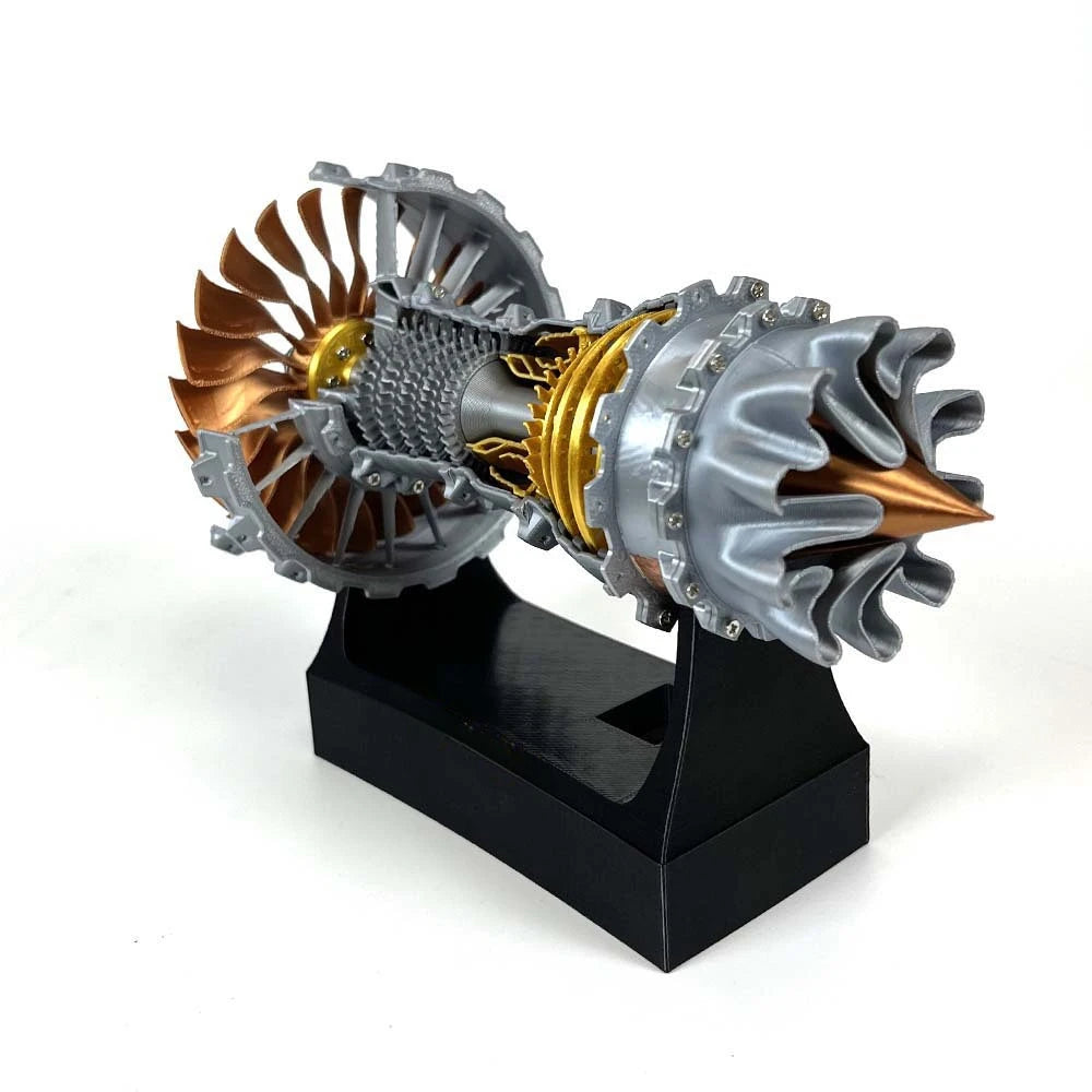 TR900 Turbofan Engine Model Aircraft Engine Kit Turbojet Engine Model Adult Gift Mechanical Science Education Toy-EXPROTAS