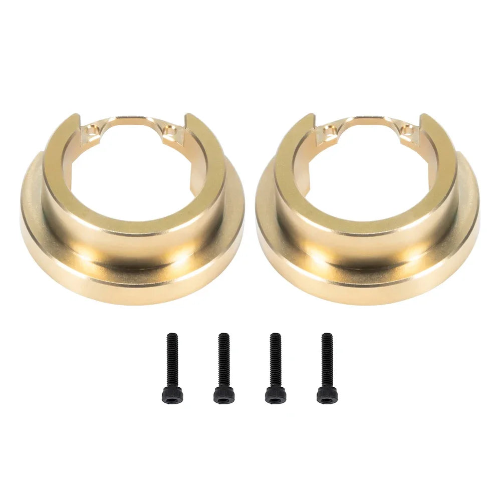 2PCS Brass Portal Cover Weight Knuckle Rings for 1/10 RC Crawler TRX4 TRX6
