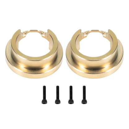 2PCS Brass Portal Cover Weight Knuckle Rings for 1/10 RC Crawler TRX4 TRX6