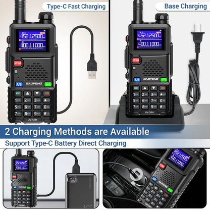 Baofeng UV 5RH 10W Walkie Talkie Long Range Air Band Ham Radio