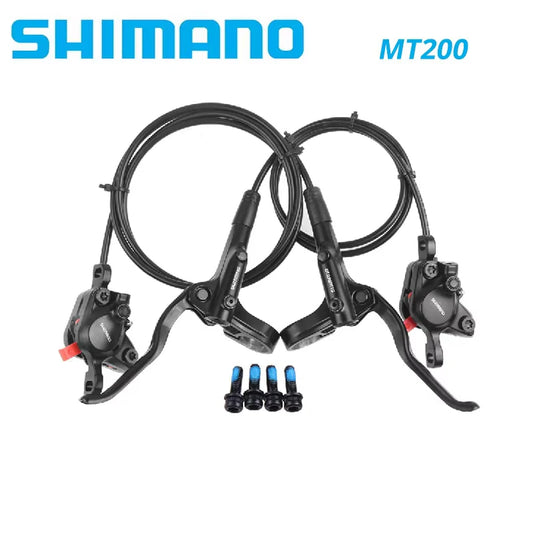 Shimano MT200/MT201 Hydraulic Disc Brake Set 2-Piston with Levers (Rotors Optional)
