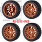 1/10 RC Wheels & Tires Set 12mm Hex On-Road Drift/Rally for Tamiya TT-02 Compatible Chassis